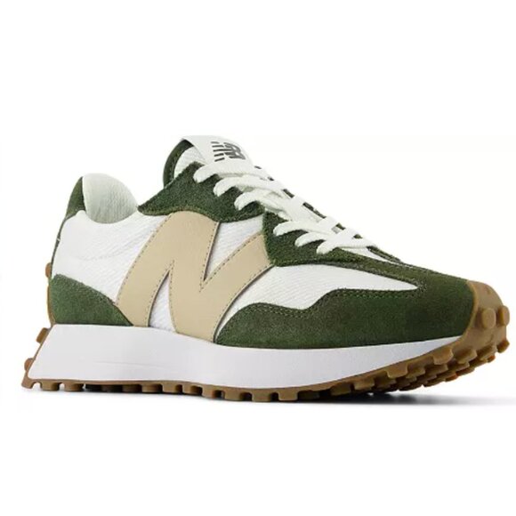 New Balance 327 RARE Womens Casual Sneakers Shoes White Green Tan size 6 - Picture 10 of 16